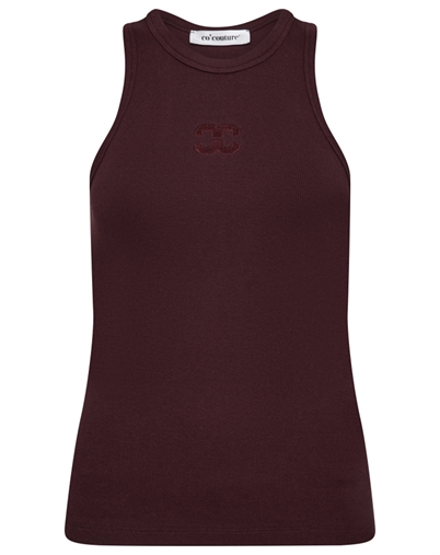 Co'Couture - Sahara CC Embroidery Tank Top - Winered